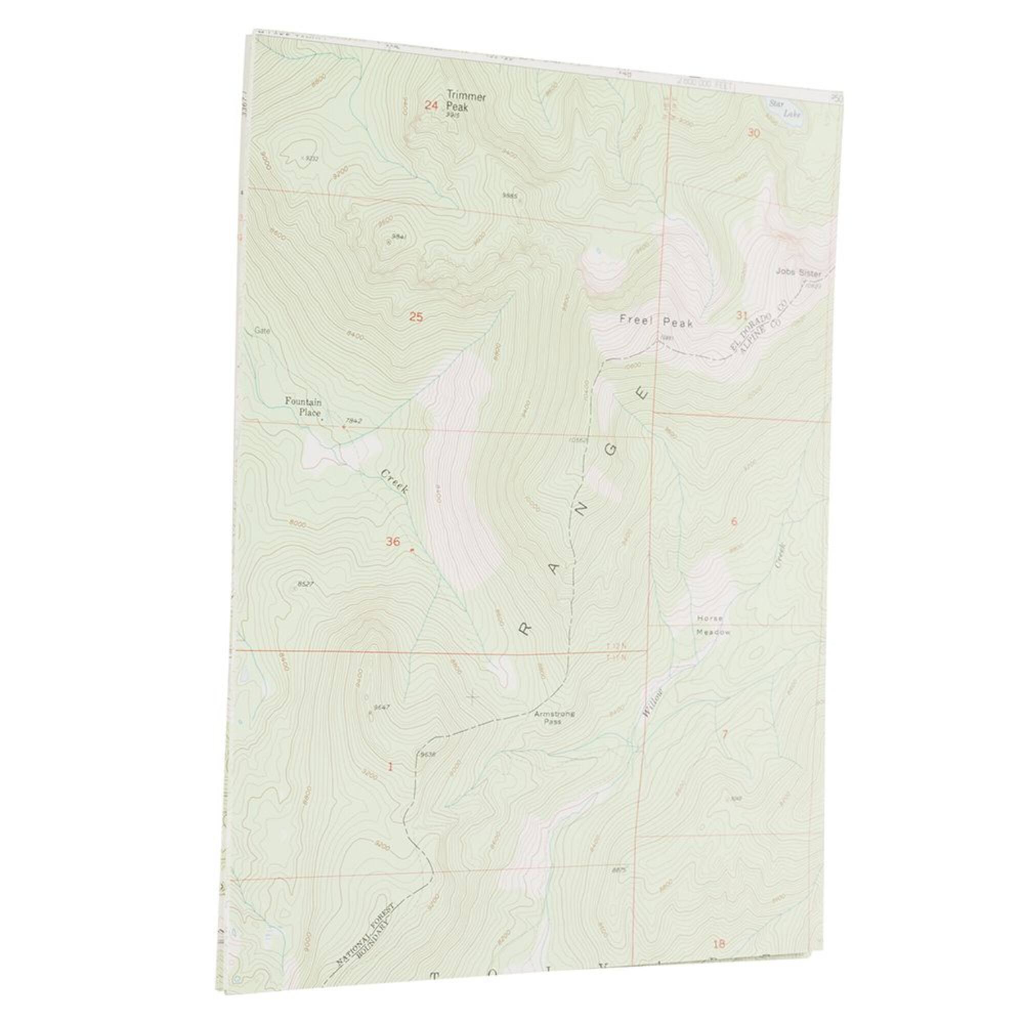 JAM Paper Colorful Map Design 8.5" x 11" Paper, 100 Sheets